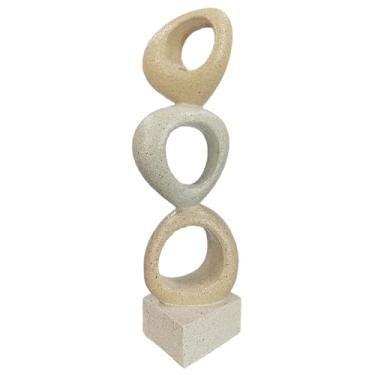 Imagem de LAIKEARTS Escultura decorativa de fita moderna abstrata, esculturas de nó, decoração de casa, estátuas de mesa de café, decoração de mesa de sala de estar de jantar, decoração de prateleira (com