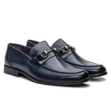 Imagem de Mocassim Loafer Masculino Couro com Fivela em Metal-Masculino