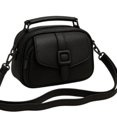 Imagem de Bolsa Baú Feminina Média Transversal Alça de Mão Tiracolo-Feminino