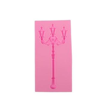 Imagem de Molde de silicone de lanterna vintage para artesanato em resina DIY, ornamentos decorativos e projetos de arte doméstica temáticos, rosa