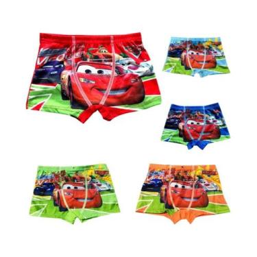 Imagem de Cuecas Infantis De Carro McQueen Para Meninos, 2 Peças, Boxers Para Cr