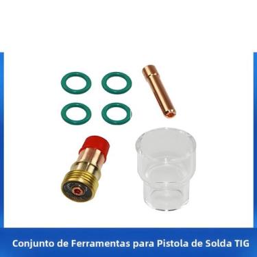 Imagem de Kit De Tocha De Soldagem TIG De 7 Peças Com Lente De Gás Compacta  12 