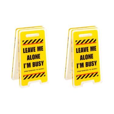 Imagem de Placa De Acrílico Para Mesa, Sinal De Advertência Humorístico Para Esc