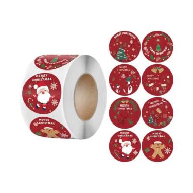 Imagem de Adesivos Autoadesivos De Natal Com Tema De Papai Noel, Etiquetas De Se