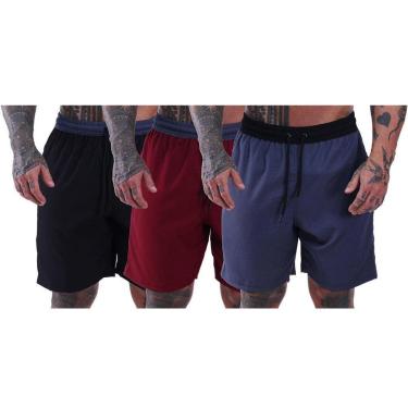Imagem de Kit 3 Bermudas em Tactel Com Elastano MXDConceito Com Bolsos-Masculino