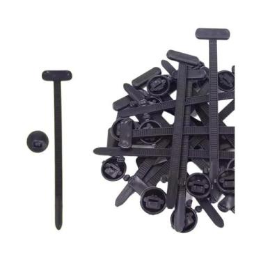 Imagem de Abraçadeira De Nylon Reforçada Com Fivela E Botão, Fixadores Plásticos