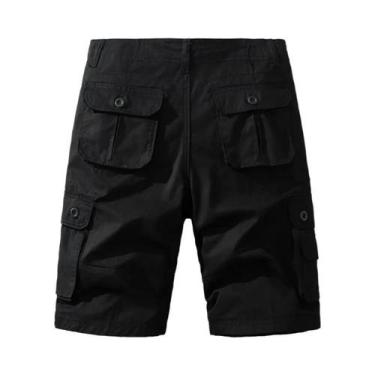 Imagem de Bermuda Masculina De Algodão Tamanho Grande, Solta E Reta, Para Esport