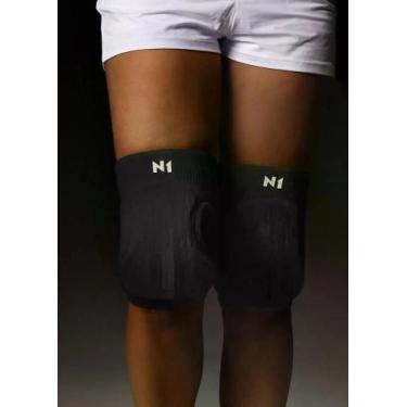 Imagem de Joelheira Com Proteção Flyer - N1 Sport, Preto, G