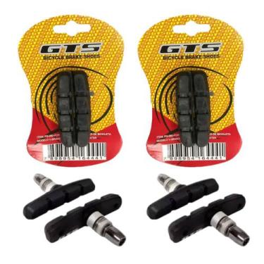 Imagem de Kit 2 Pares Sapata de Freio GTS Orbital 70mm V-Brake Bicicleta