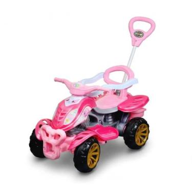Imagem de Carrinho de Passeio Infantil Quadriciclo Gatinha Star Pedal Empurrador