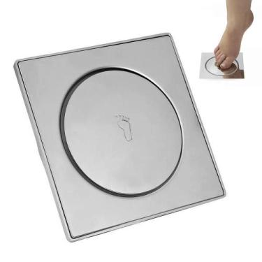 Imagem de Ralo Inteligente Click Pop Up 15X15 Inox Oculto Invisivel - Tatudeboa