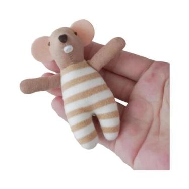 Imagem de Brinquedo De Pelúcia Para Bebê Menina, Coelho, Urso E Rato Fofos, Bone