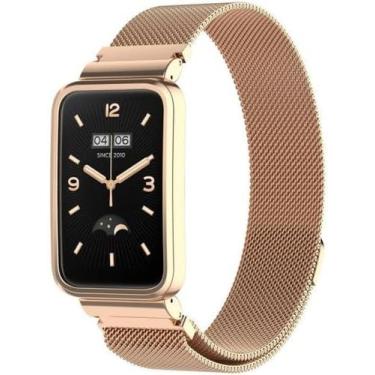 Imagem de Kit Pulseira magnética + CASE NSmart em aço inoxidável compatíveis com