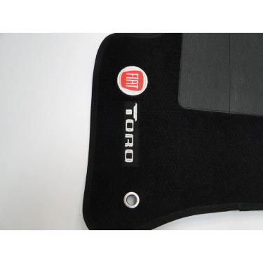 Imagem de Jogo Tapete Carpete Fiat Toro Base Pinada