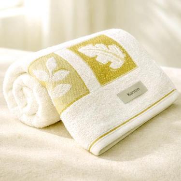 Imagem de Toalha de Banho Karsten Quebec 100% Algodão Barra em Jacquard Grossa M
