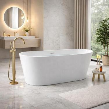 Imagem de Banheira Freestanding Imersão Paris Branco 1,7m PEX