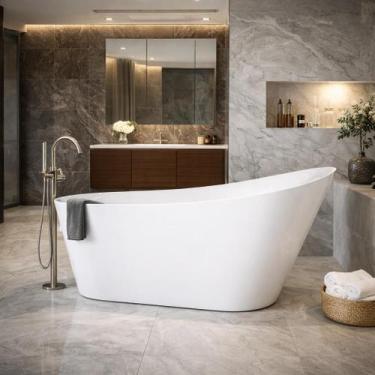 Imagem de Banheira Freestanding Imersão Madrid Branco 1,8m PEX