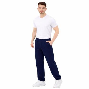 Imagem de Calça Moletom Unissex - Loja De Confecções Ipê Roxo, Marinho, GG