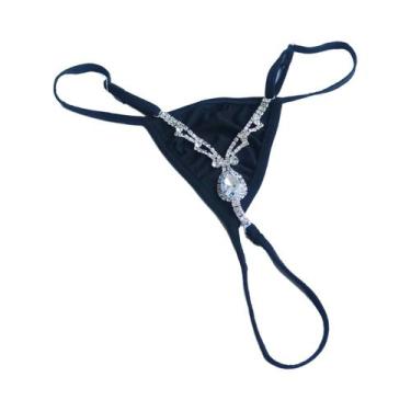 Imagem de Shorts De Biquíni Com Cristais E Pingente De Corrente Na Cintura, Aces