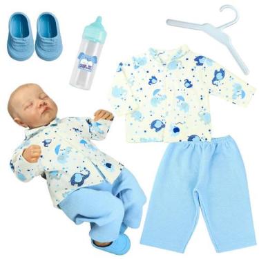 Imagem de Kit roupa boneca para reborn - soneca de elefante - 5 pçs - CASINHA 4