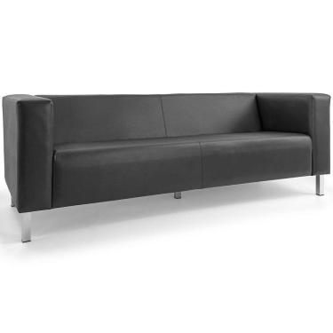 Imagem de Sofá 03 Lugares Para Sala Decorativa Kubo 210 Cm Corano Cinza - Nexta Casa