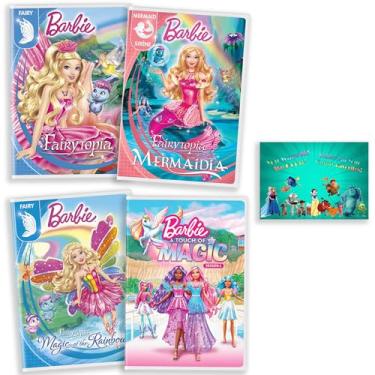 Imagem de Generic Coleção De Dvds Animados Da Barbie: Série Completa "Barbie: O Toque Magia" / Fairytopia Fairytopia: A Magia Sereia, Arco-Íris + Incluindo Um Cartão Arte Bônus
