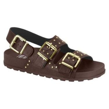 Imagem de Sandália Feminina Slingback Chocolate Moleca 5436.445-Feminino