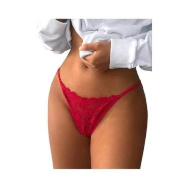 Imagem de Calcinhas Transparentes De Renda Sexy Para Mulheres, G String Com Desi