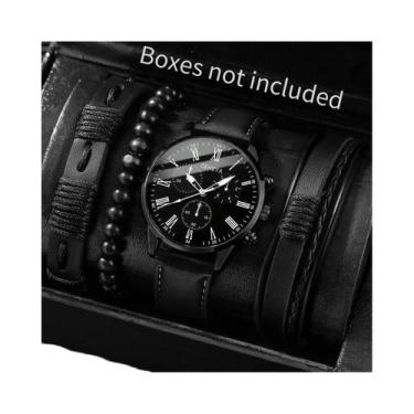 Imagem de Conjunto De Relógios De Quartzo Masculinos De Moda 4/5PCS Relógios Cas