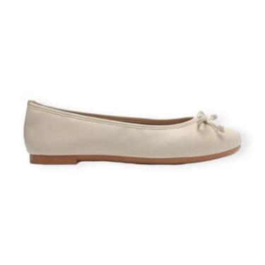 Imagem de Sapatilha Feminina Anacapri Classic Laço Bico Redondo Creme-Feminino