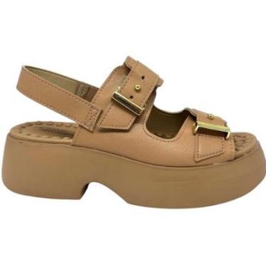 Imagem de Sandália Feminina Papete Casual Dia a Dia Passeio Trabalho Flat Form Palmilha Ultra Con...