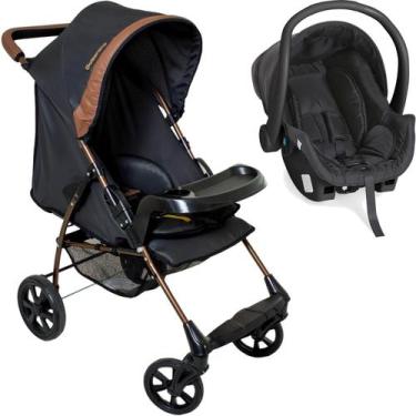Imagem de Carrinho de Bebe Bebe Cocoon Galzerano Romano G22 Preto Cobre