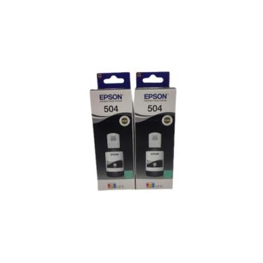 Imagem de Kit 2 tinta 504 preta epson l4150 l4160 l 6161 l6171 l6191