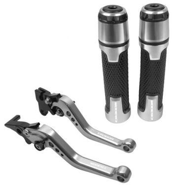 Imagem de Kit Manete Manopla Esportivo Cb300r Gravado A Laser - Special Levers, 