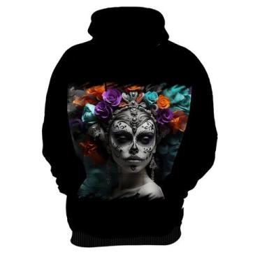 Imagem de Blusa de Frio La Catrina Mexicana Dama Esqueleto 3 - Kasubeck Store, G