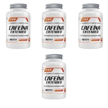 Imagem de Kit 4 Cafeína Extended 4x60 cápsulas FNB Sport Nutrition Sabor:Sem sab