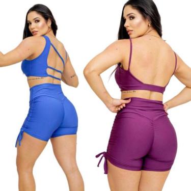 Imagem de Kit 3 Short Levanta Bumbum Com Regulagem Lateral Bermuda - PIJAMAS VIÇ