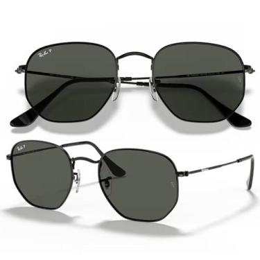 Imagem de Óculos de Sol Ray Ban Hexagonal Flat Lenses Polarizado RB3548NL Tamanh