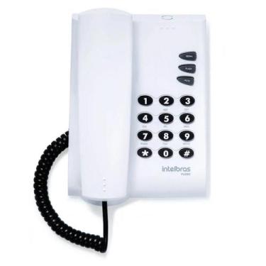 Imagem de Telefone Fixo Com Fio Intelbras Pleno Sem Chave Cinza Ártico
