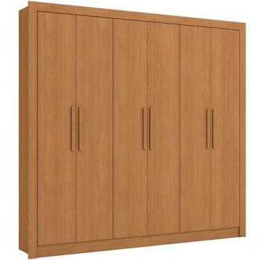 Imagem de Guarda Roupa 6 Portas 2 Gavetas M569 Kappesberg, Canela