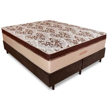 Imagem de Cama Box Ortho Essence Sommier Queen Size molas ensacadas individuais 158 Marrom 