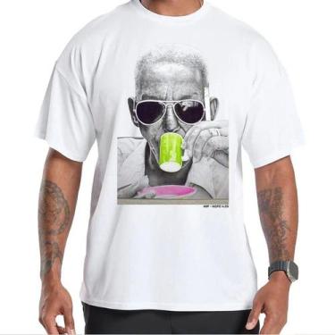 Imagem de Camiseta Masculina Oversized Algodão Streetwear Fitness Academia HipHo