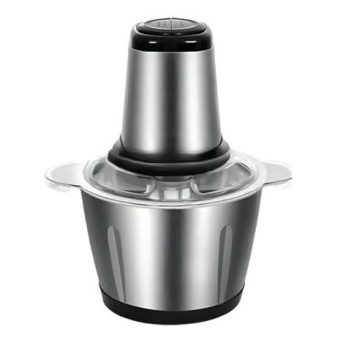 Imagem de Processador de Alimentos Elétrico 1200w 3 Litros Aço Inox - Dexin, 110