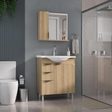 Imagem de Conjunto New Crystal 75 com Pés - Fabribam, Carvalho