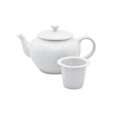 Imagem de BULE PARA CHÁ LE CREUSET COM INFUSOR 600ML EM CERÂMICA BRANCO 80705060100003