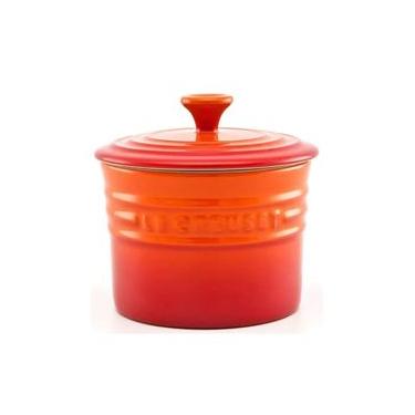 Imagem de PORTA CONDIMENTOS LE CREUSET GRANDE 800ML EM CERÂMICA LARANJA 91011499090000