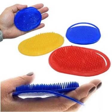 Imagem de Kit 6 Pente De Cabelo Escova Oval Escovinha Pata De Bolso - Shopdapesc