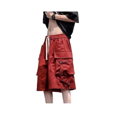 Imagem de Bermudas Cargo Pretas Modernas Para Casais (Masculino E Feminino) Fina