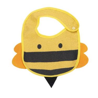 Imagem de Babador Para Bebê Abelha Estampado 3D Bambi Amarelo