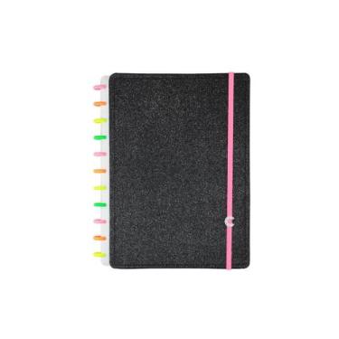Imagem de Caderno Inteligente Grande, Lets Glitter Neon Black